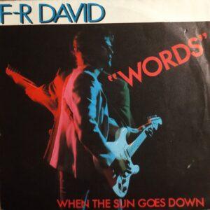 F-R Davids - Words When the sun goes down