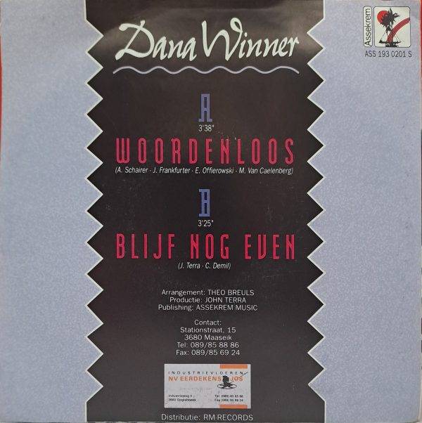 Dana Winner - Woordenloos Blijf nog even B