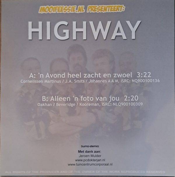 Highway - 'n Avond heel zacht en zwoel Alleen 'n foto van jou B