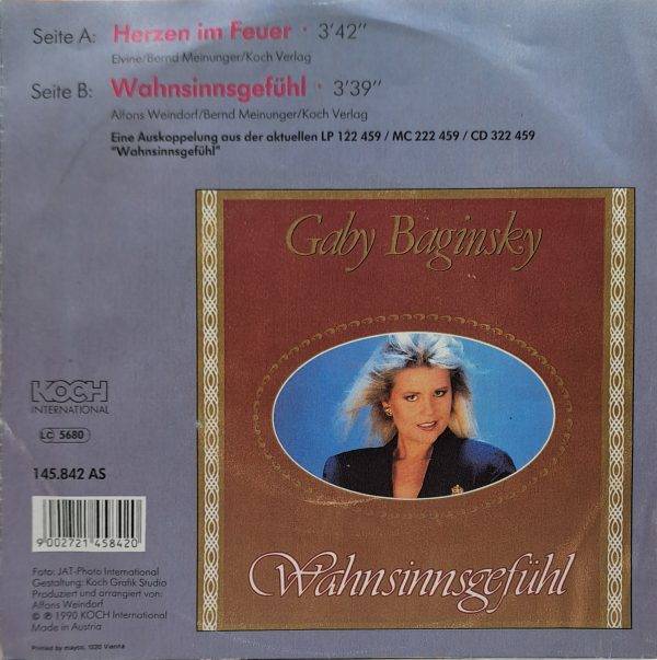 Gaby Baginsky - Herzen im feuer Wahnsinnsgefühl B