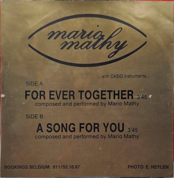 Mario Mathy - For ever together A song for you B