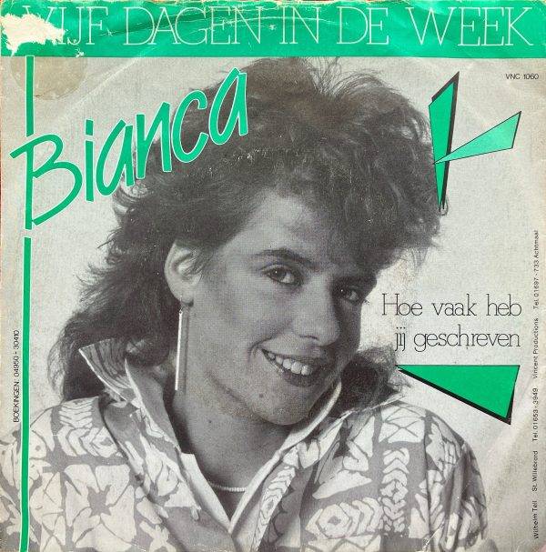 Bianca vijf dagen in de week hoe vaak heb jij geschreven kant B