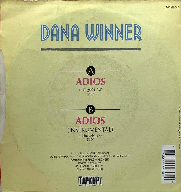 Dana Winner - Adios Instrumental