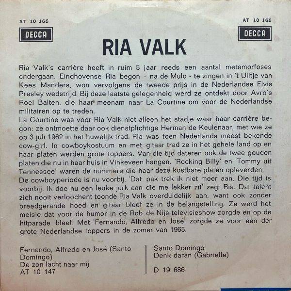 Ria Valk - De zigeuners KANT b