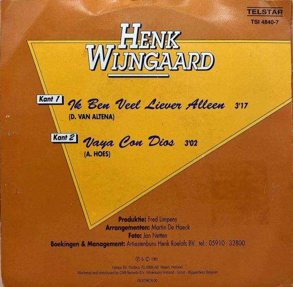 Henk Wijngaard -- Vaya Con Dios B