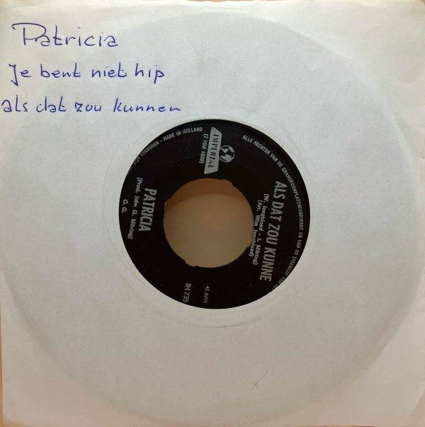 Patricia - Je bent niet hip a