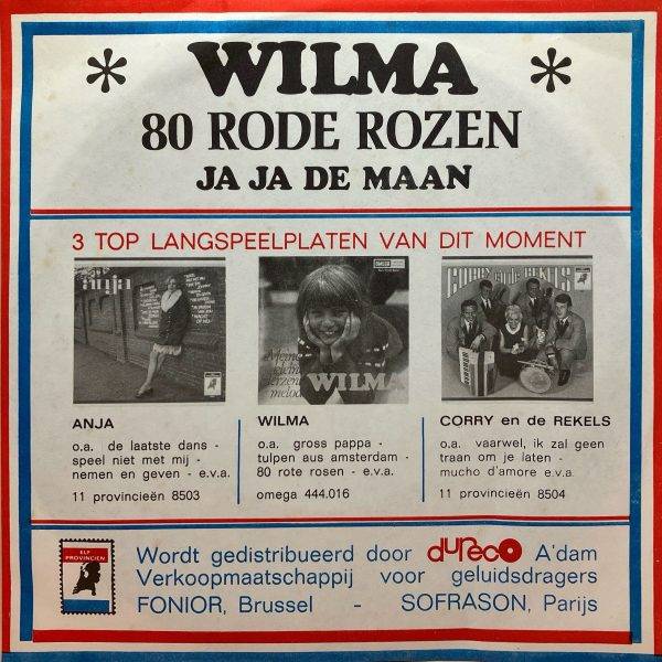 Wilma - - Ja Ja de Maan b