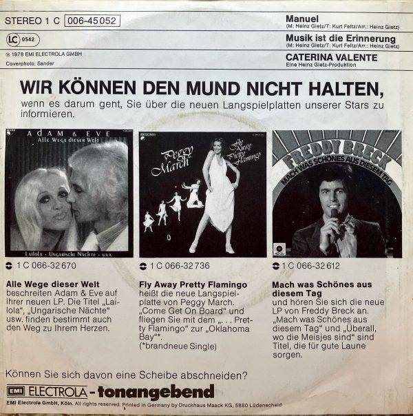 Caterina Valente - - Musik ist die erinnerung b