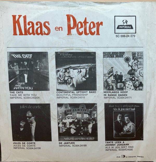 Klaas en Peter - Huilen is voor jou te laat -b