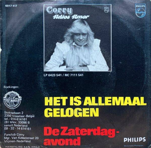 Corry -- De zaterdag avond b