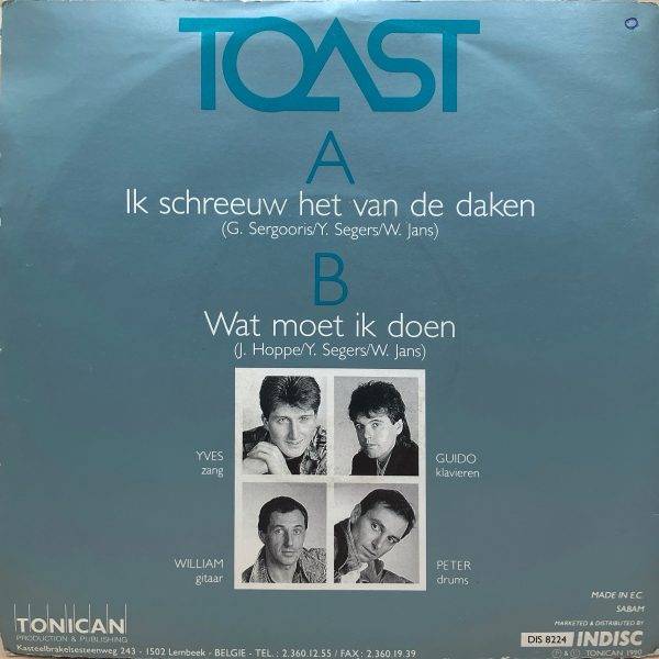 Toast - Ik schreeuw het van de dagen - Afbeelding 2