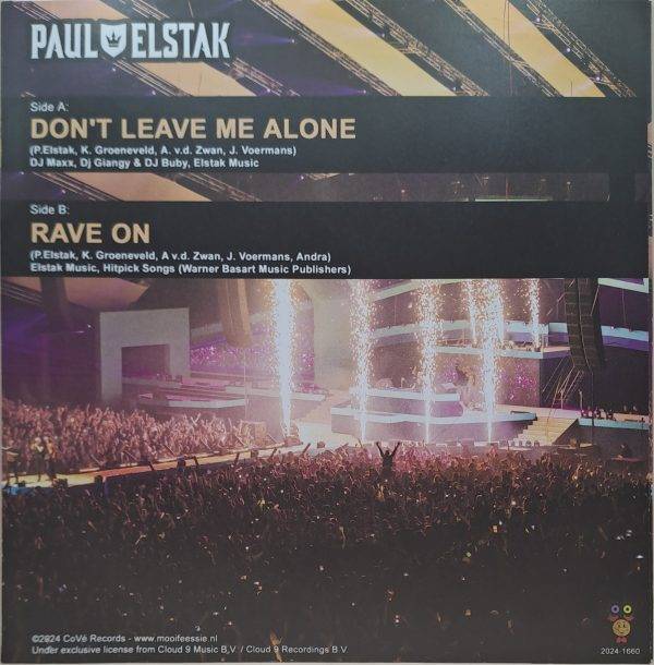 Paul Elstak - Don't leave me alone Rave on B